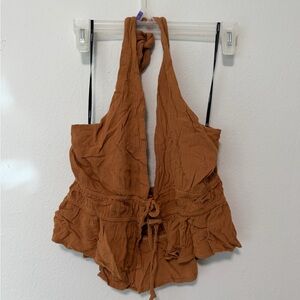 Forever 21 Terracotta Halter Top